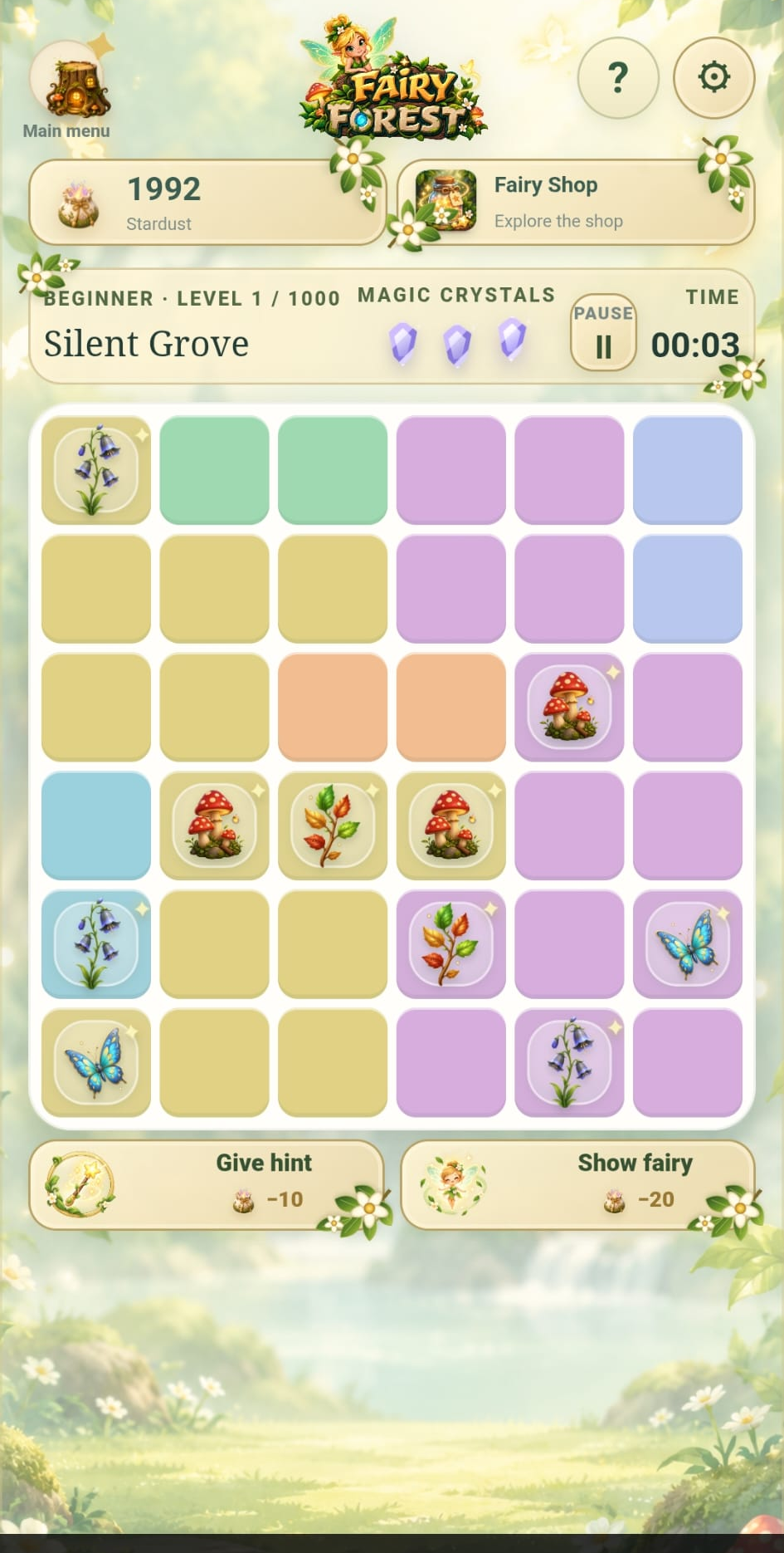 Fairy Forest easy level